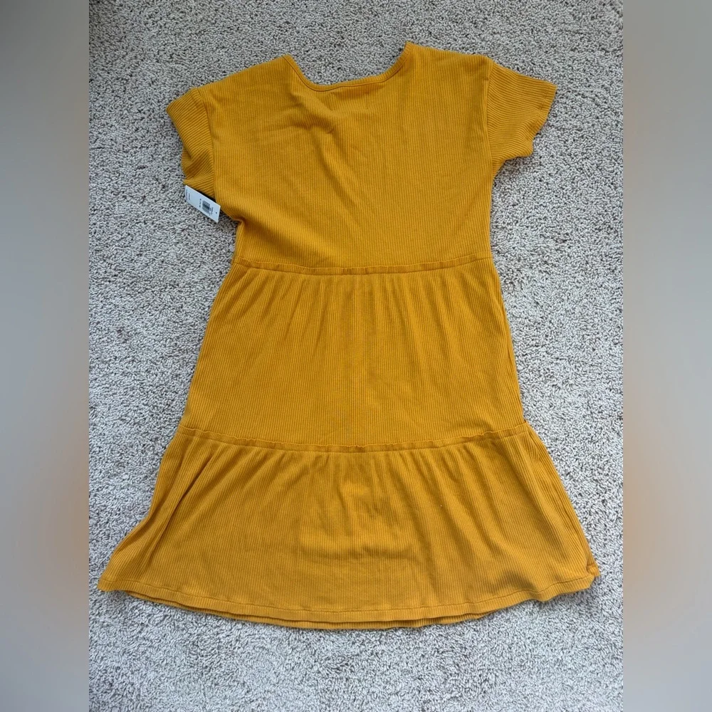 Old Navy Olive Green Dress and Mustard Yellow Kids Dress Size 14-16